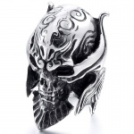 wholesale Viking Skeleton Skull Ring Stainless Steel Biker Ring Men Finger Size 7-13 mens stainless steel jewelry