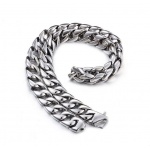Cuban Curb Link Chain Necklace 60CM Long 15MM Wide Necklaces For Men 316L Stainless Steel Necklace Party popular necklace