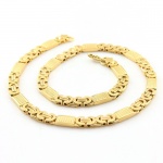 mens jewelry Gold Rope Chain Necklace Party Set Jewelry Wholesale Stainless Steel Jewelry Necklace Bracelet Set For Men