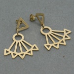 Small Triangle Stainless Steel Earrings for women Career style Minimalist Geometric Earring Studs Jewellery